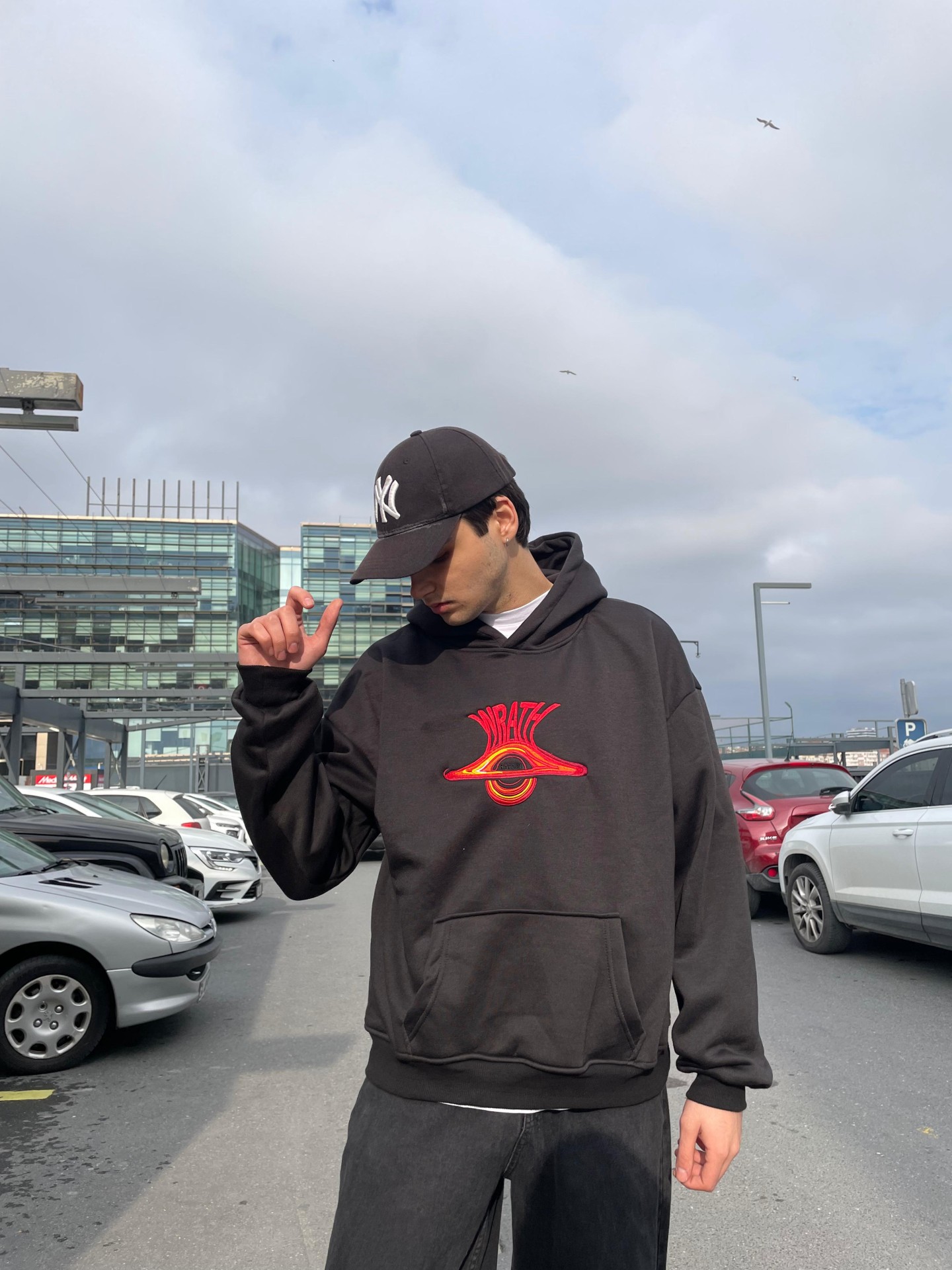  Znc Studio Wrath Nakışlı Hoodie