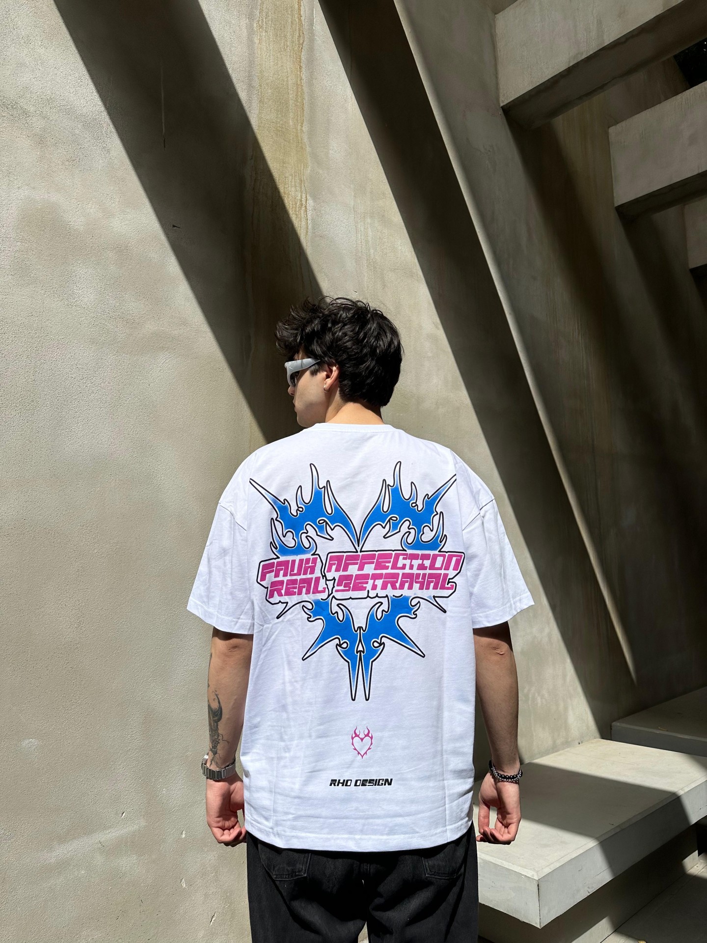 Fauh Affection Print White Tshirt