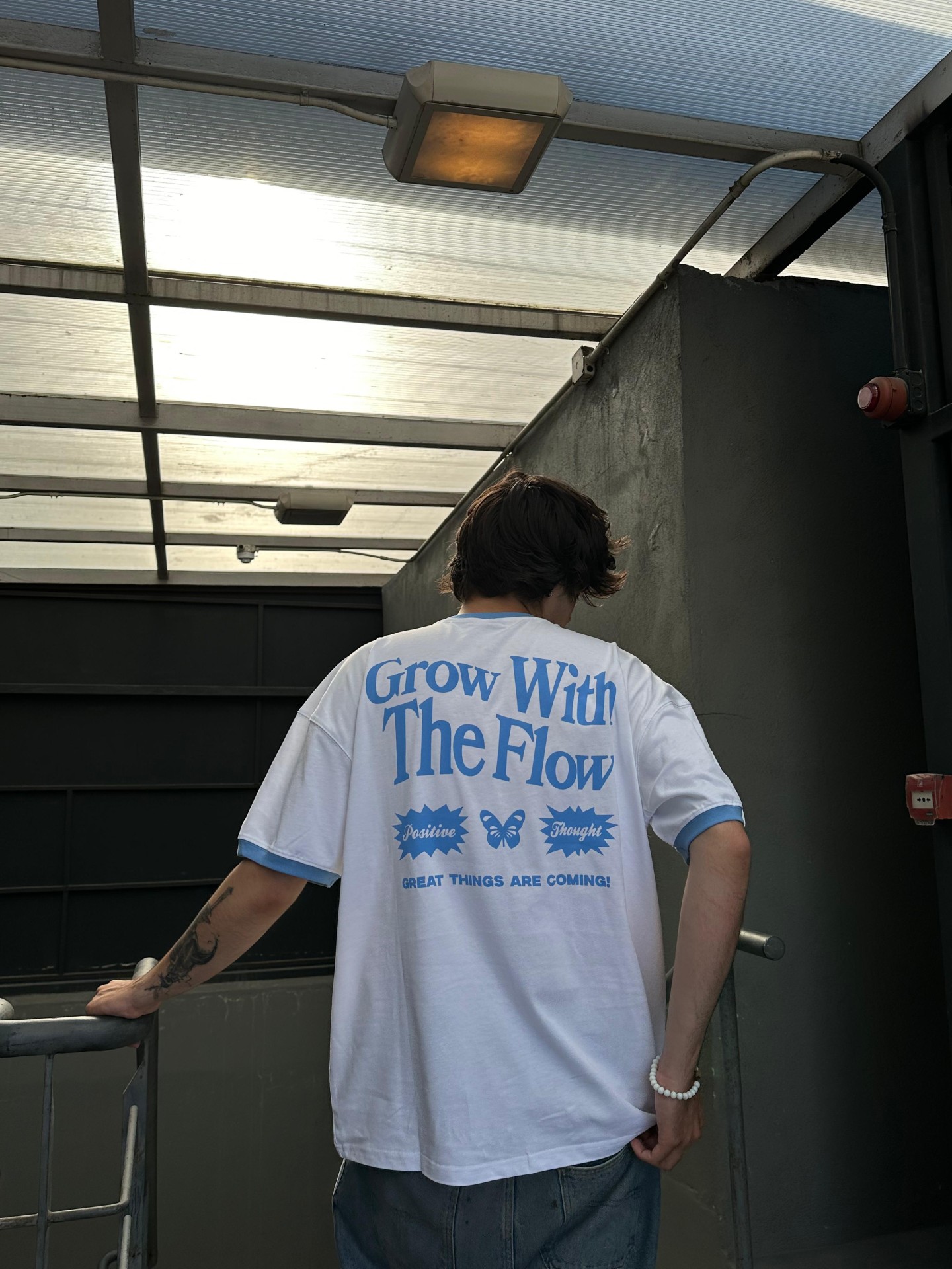 Grow With The Flow Blue T-Shirt