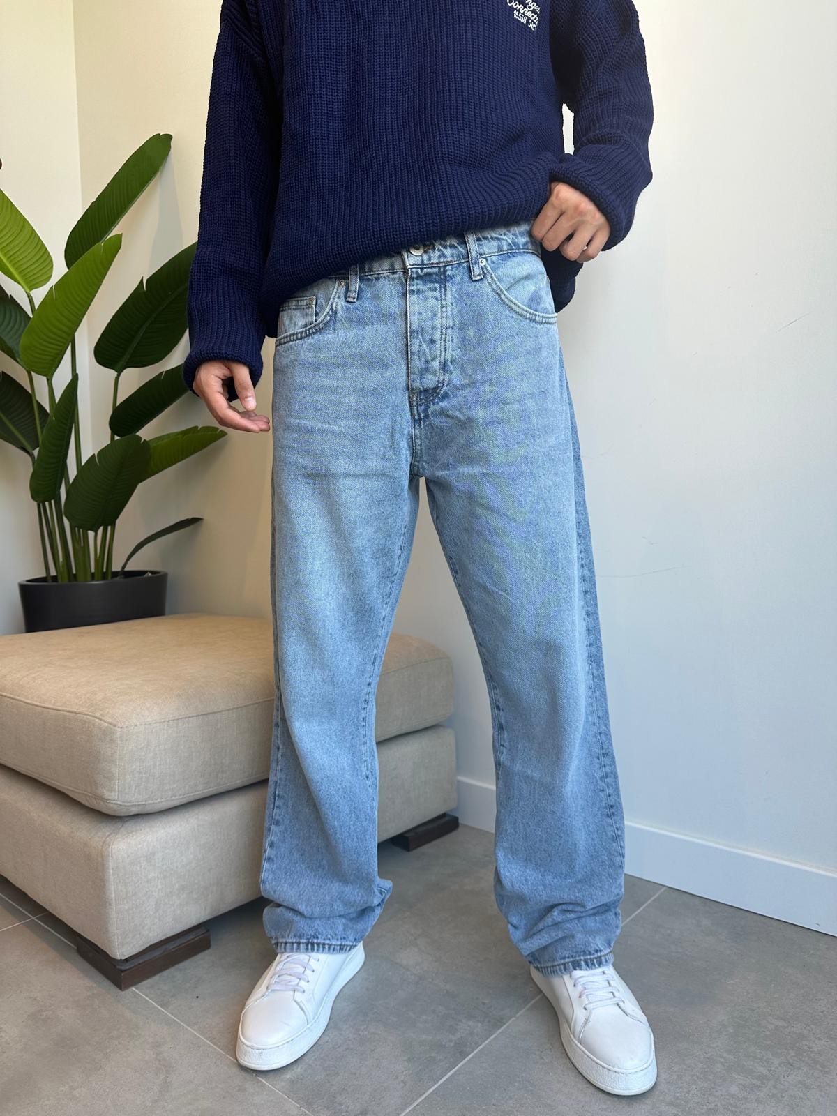 Grj Style Blue Baggy Jean