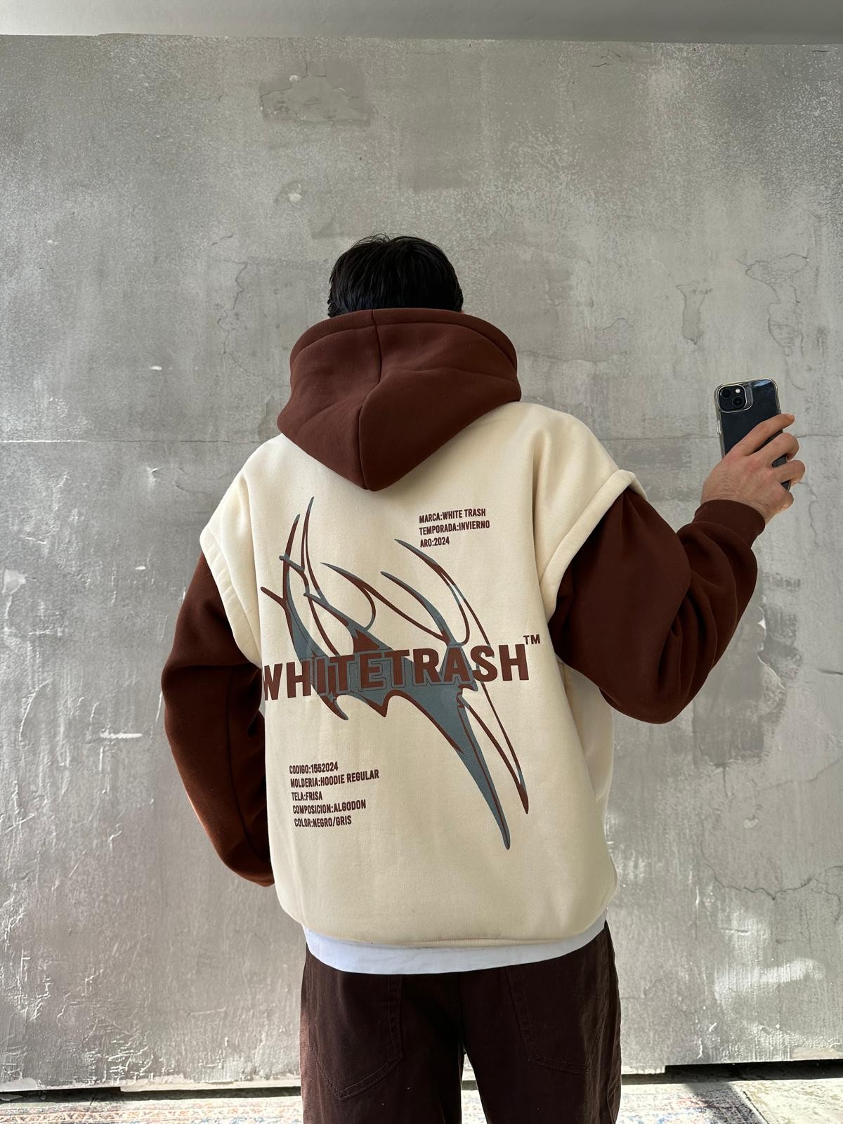 White Trash Bej Reglan Hoodie 