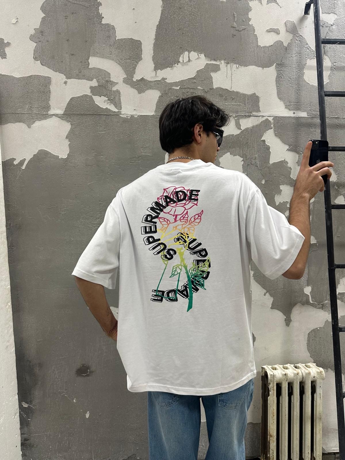 Supermade Rose White Tshirt