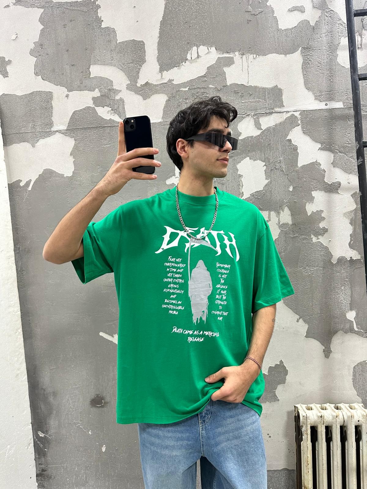Death Green Oversize T-Shirt 