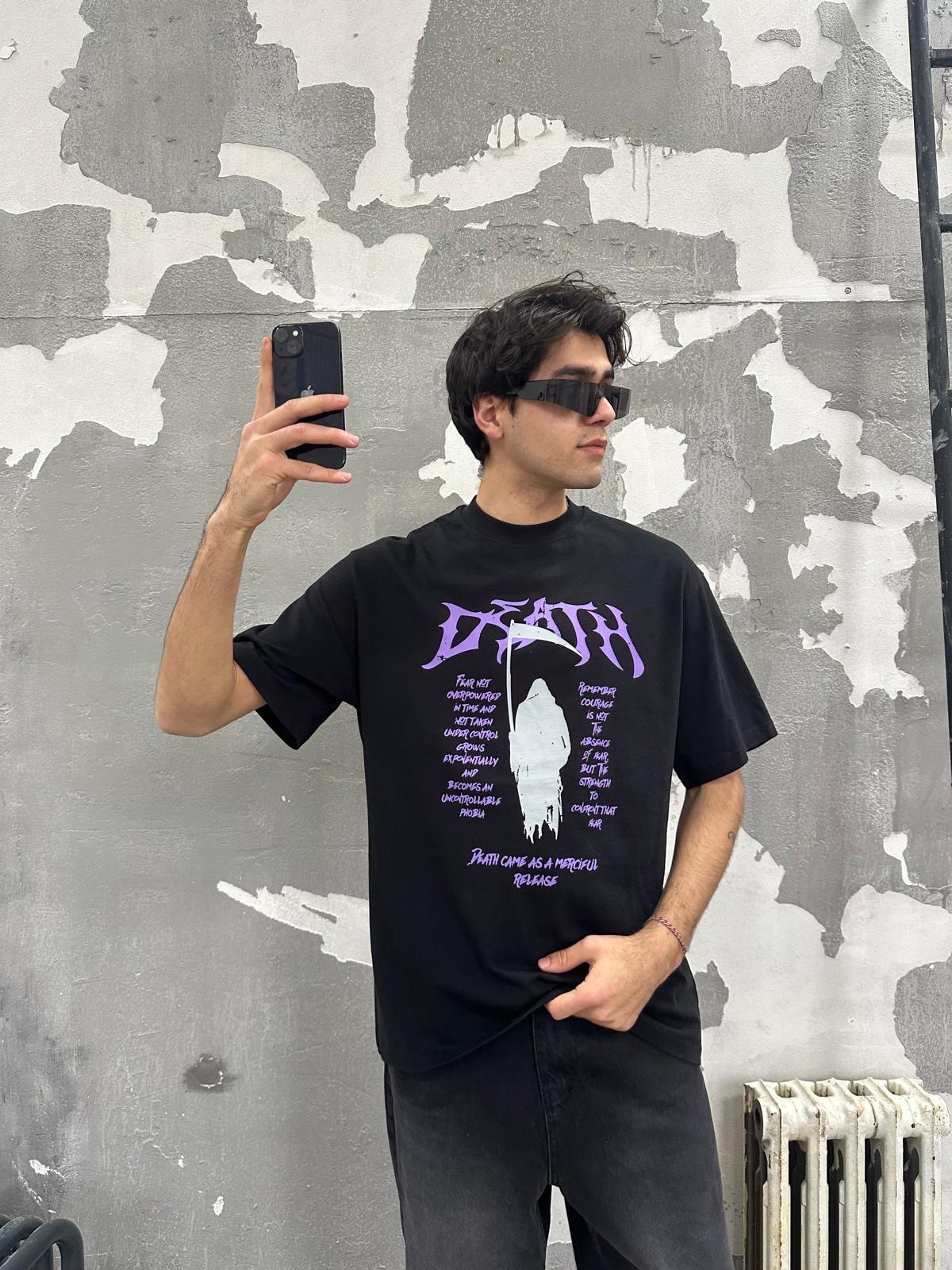 Death Print Black T-Shirt